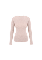 Thick Organic Cotton Sweater 16/03, Almond Milk by Nago - Eco Friendly