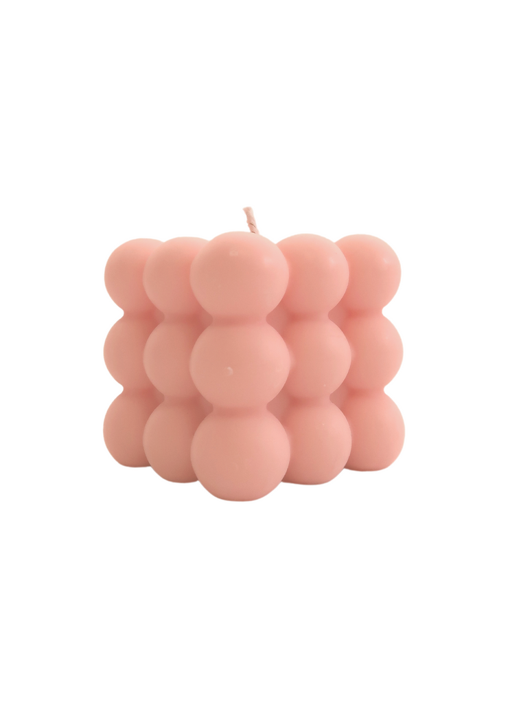 Pomegranate Noir Bubble Candle, Baby Pink