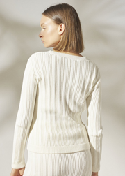 Averie Cardigan, White Off White by Rue Stiic - Eco Friendly