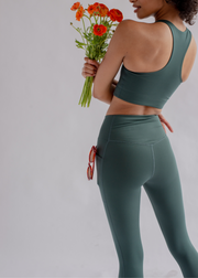 High-Rise Compressive Pocket Leggings, Moss by Girlfriend Collective - Ethical