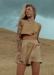 Ash Short, Tan by People Of Leisure - Eco Friendly