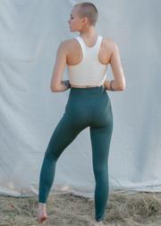 High-Rise Compressive Pocket Leggings, Moss by Girlfriend Collective - Sustainable