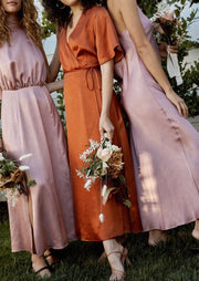 Lola Dress, Rust by Whimsey + Row - Cruelty Free