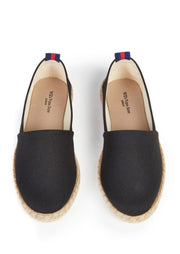 Recycled Espadrille Loafers, Black by Will's Vegan Shoes - Vegan