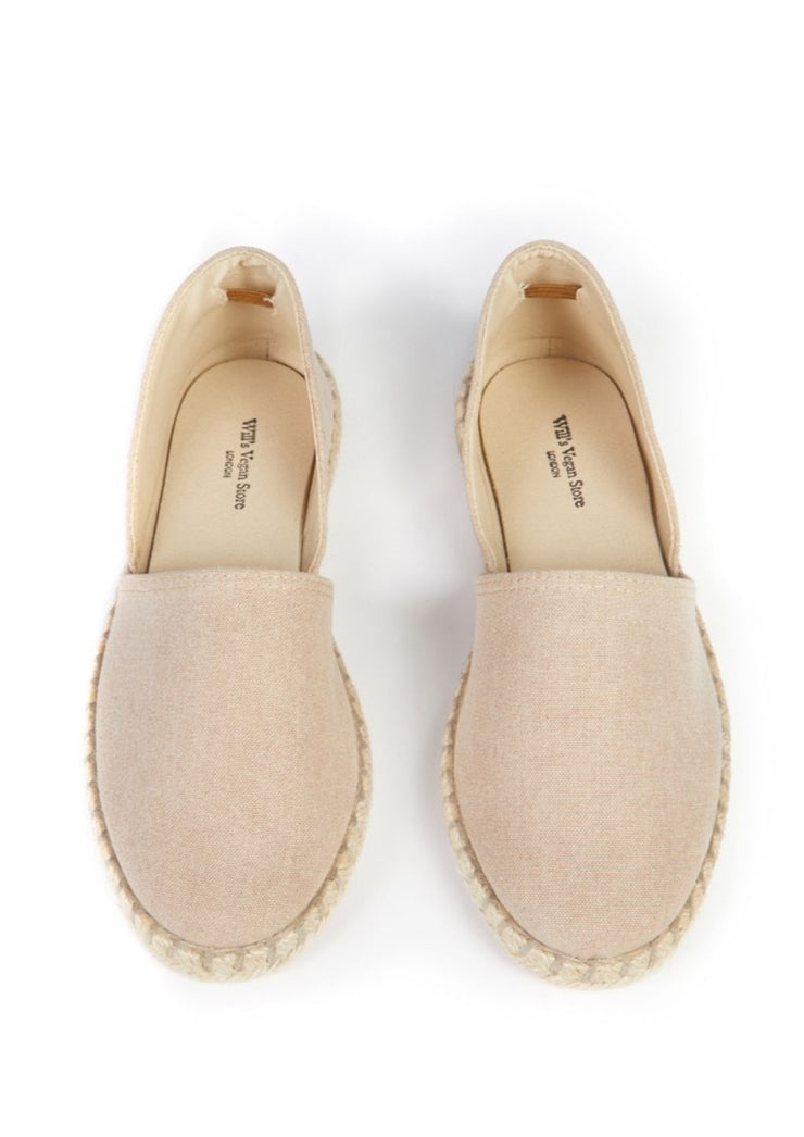 Recycled Espadrille Sandals, Tan by Will&