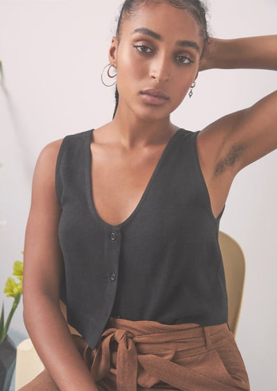 Jade Top, Black by Eve Gravel - Sustainable