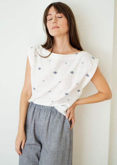 Everyday Top, Jamdani Ikat by Tribe Alive - Sustainable
