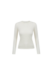Organic Cotton Long Sleeve Shirt 14/01, Cream White by Nago - Cruelty Free 