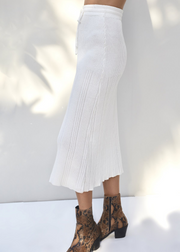 Vada Skirt, White by Rue Stiic - Vegan