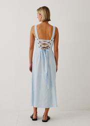 Cecilia Midi Dress, Powder Blue