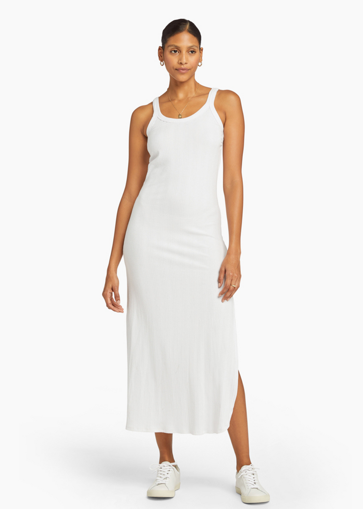 West Midi Dress, White