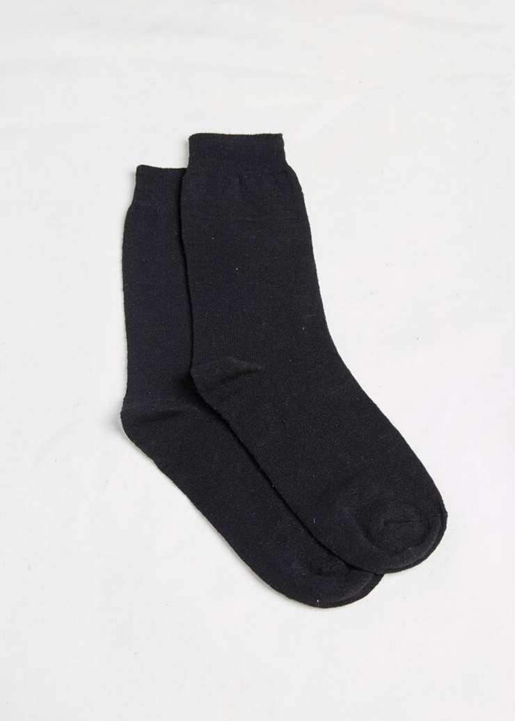Daily Socks Thin, Black by Hemp Clothing Australia - Sustainable