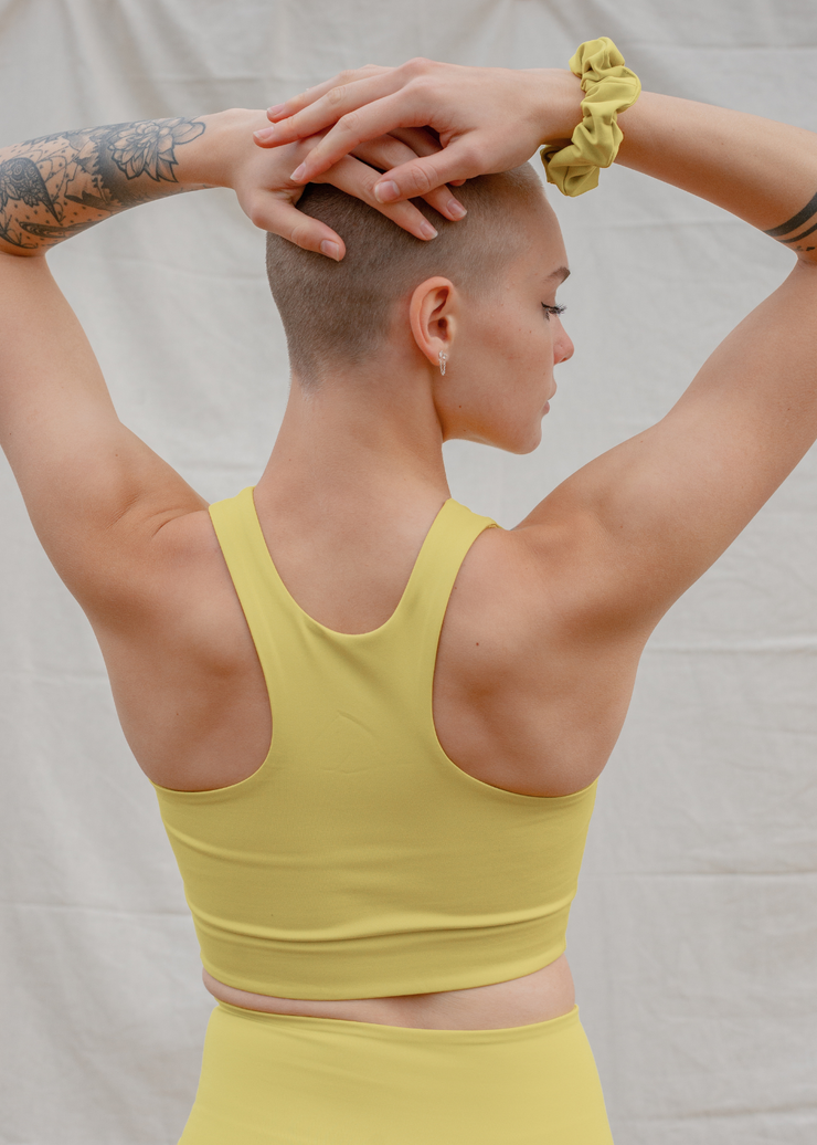 Paloma Bra, Chartreuse by Girlfriend Collective - Eco Conscious