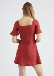Gretel Dress, Red by Jillian Boustred - Eco Conscious