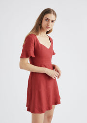 Gretel Dress, Red by Jillian Boustred - Ethical