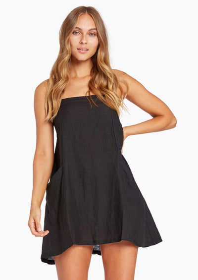 Nola Mini Dress, Black by Vitamin A - Sustainable