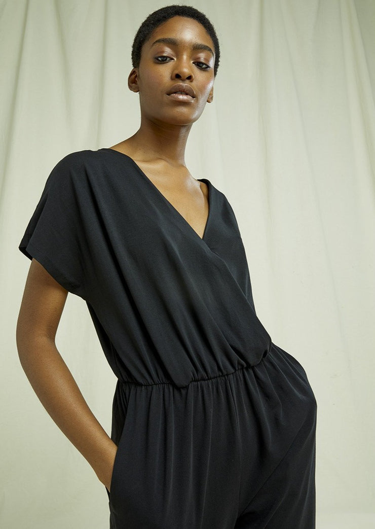Oliana Jumpsuit, Black by People Tree - Ethical