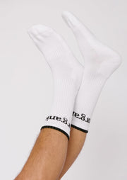 SilverTech™ Active Tennis Socks, White by Organic Basics - Vegan