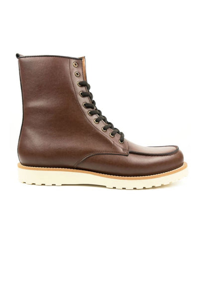 High Rig Boots, Brown by Will's Vegan Shoes - Sustainable