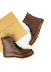 High Rig Boots, Brown by Will's Vegan Shoes - Cruelty Free