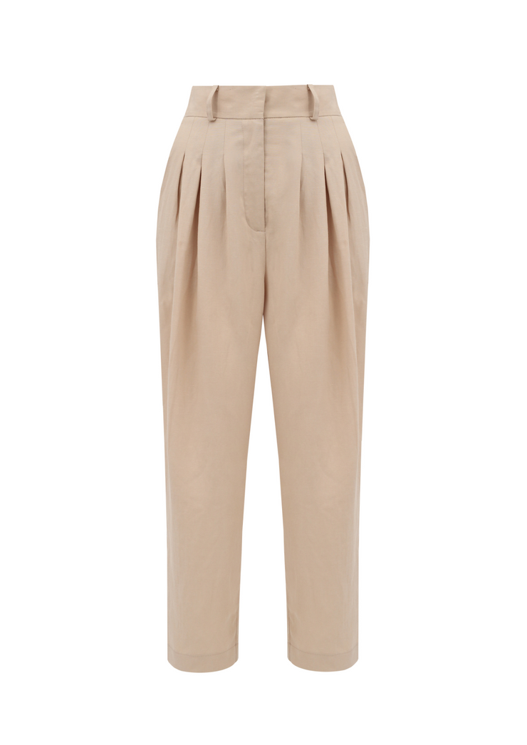 Linen Trousers 10/05, Coastal Sand by Nago - Eco Friendly 