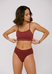 SilverTech™ Active Hipster Briefs, Burgundy by Organic Basics - Sustainable