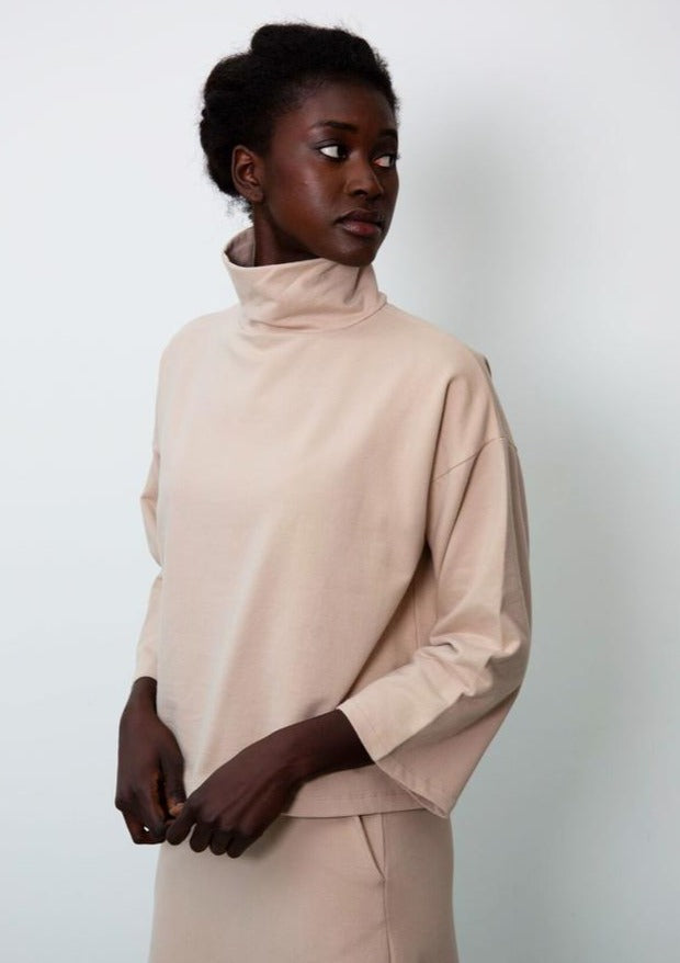 Ula Organic Cotton Top, Nude by Beaumont Organics - Ethical