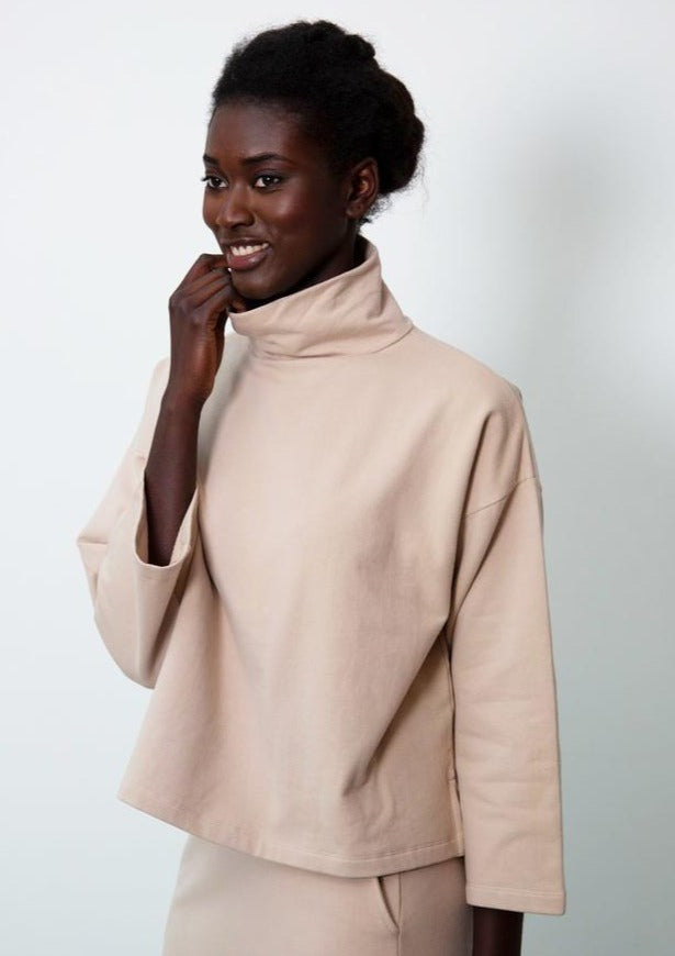 Ula Organic Cotton Top, Nude by Beaumont Organics - Sustainable