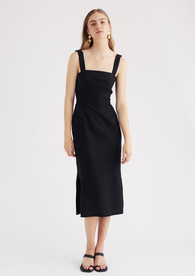 Valerie Dress, Black by Jillian Boustred - Sustainable