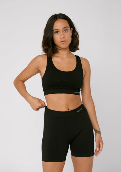 SilverTech™ Active Yoga Shorts, Black by Organic Basics - Sustainable