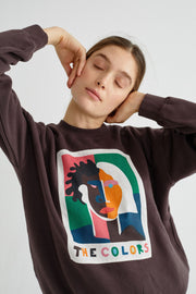 The Colors Sweatshirt, Brown by Thinking Mu - Vegan